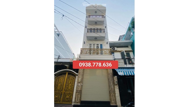 NHÀ MỚI ,ĐƯỜNG VĂN THÂN,P.8,QUẬN 6(4x17x68m2) 4 TẦNG(CẠNH BÀ LÀI $ PHẠM VĂN CHÍ) 9,8 TỶ TL